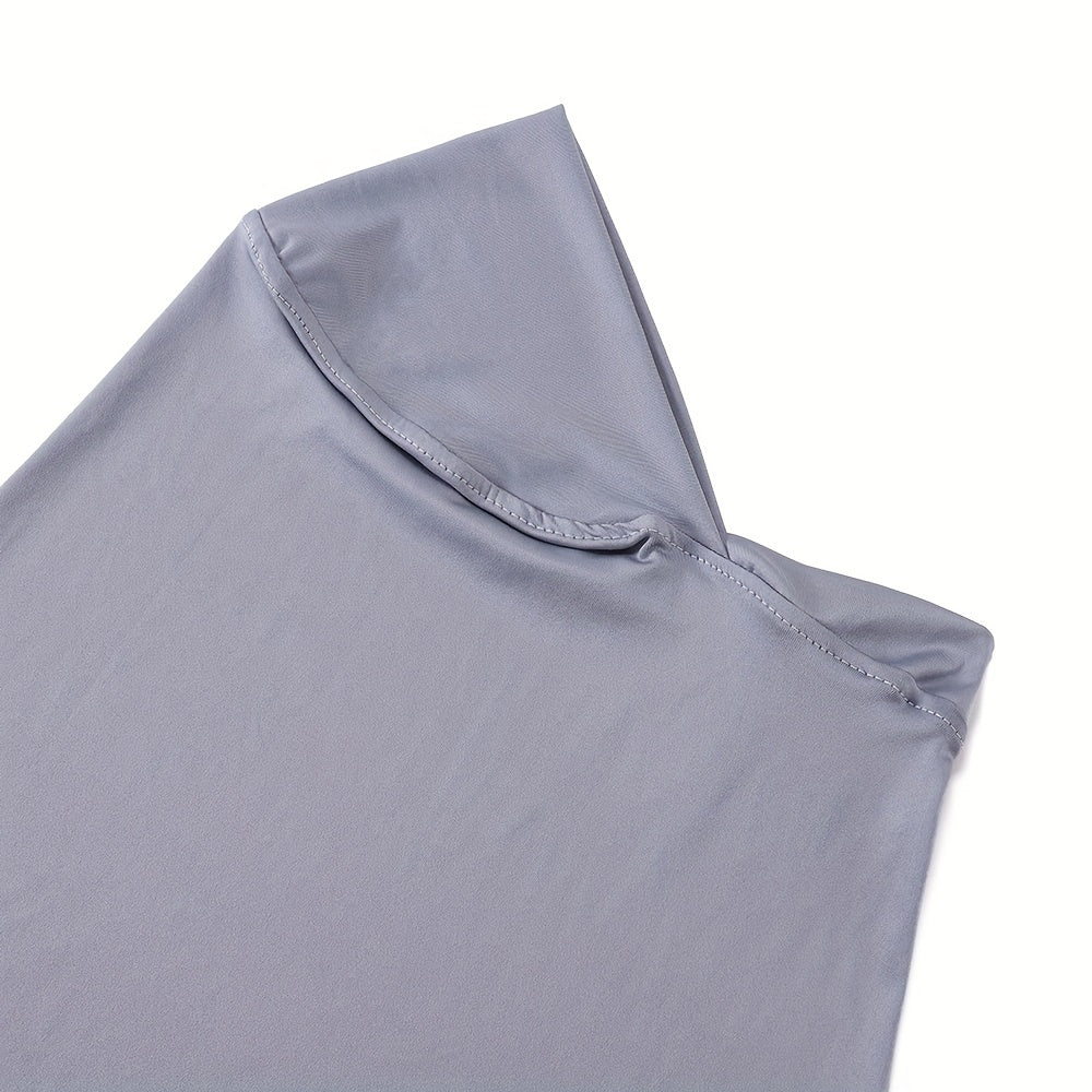 Ladies' Stretch Hijab Scarf Soft Breathable Polyester Lace Trim Full Chin Coverage in Multiple Colors