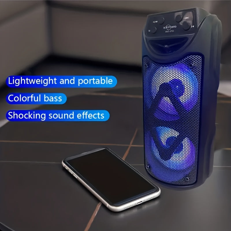 Ovozli, portativ ochiq havoda foydalanish uchun mo'ljallangan dinamiklar, LED chiroqlar, katta batareya va turli ulanish variantlari bilan. Jonli musiqa va uy partiyalari uchun ideal.