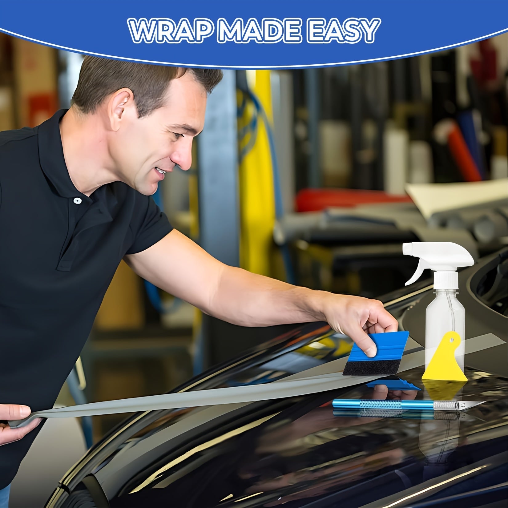 5 dona Avtomobil oynasini qoplash to'plami UV maxfiylik filmi DIY uy RV qoplash asboblari