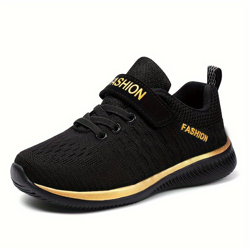 Boy's Low Top Woven Sneakers Casual Running Hiking Breathable Lightweight Non-Slip