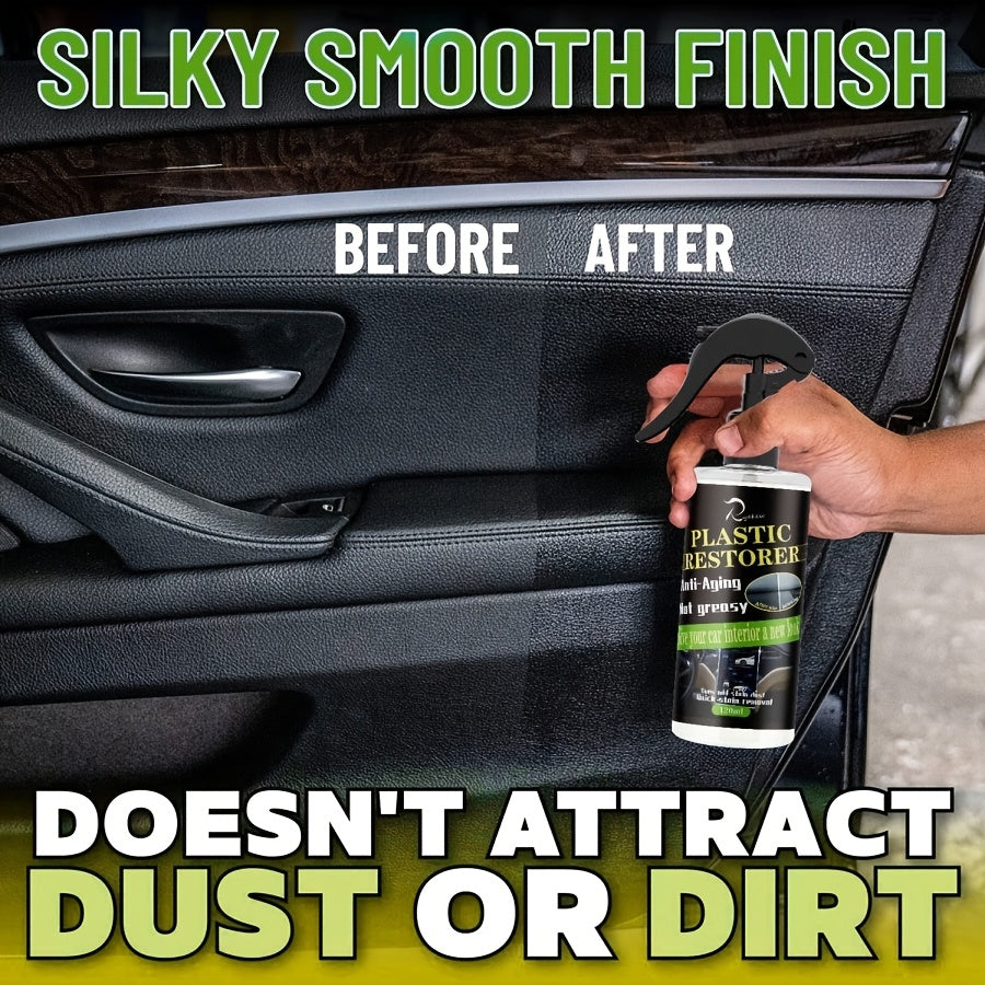Restaurador y limpiador de interiores de coche de plástico para asientos y tableros