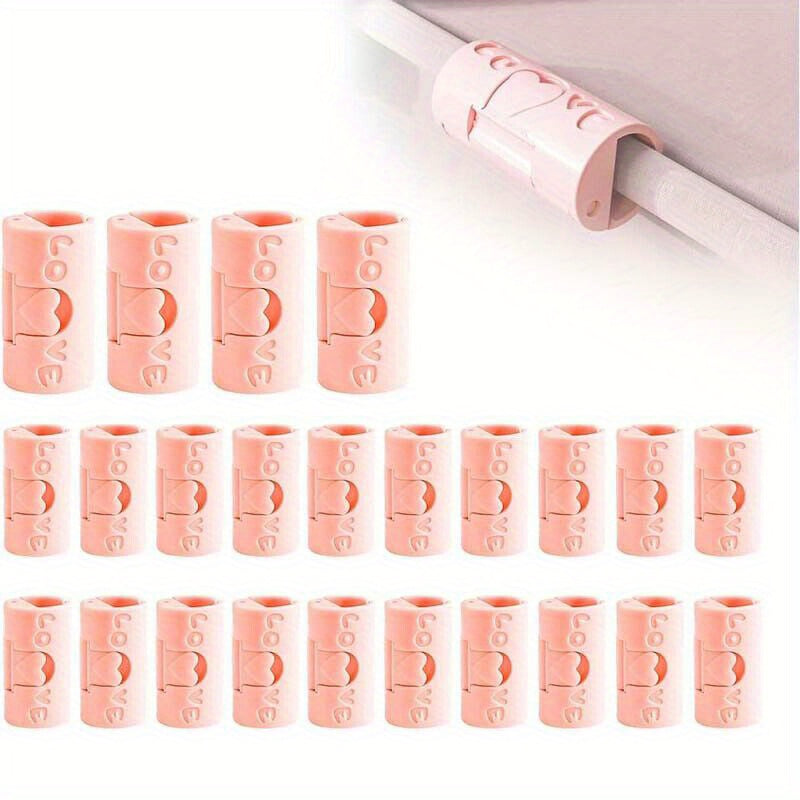 Set of 24 Reusable Bed Sheet Grippers Non-Slip Fasteners for Secure Sleep