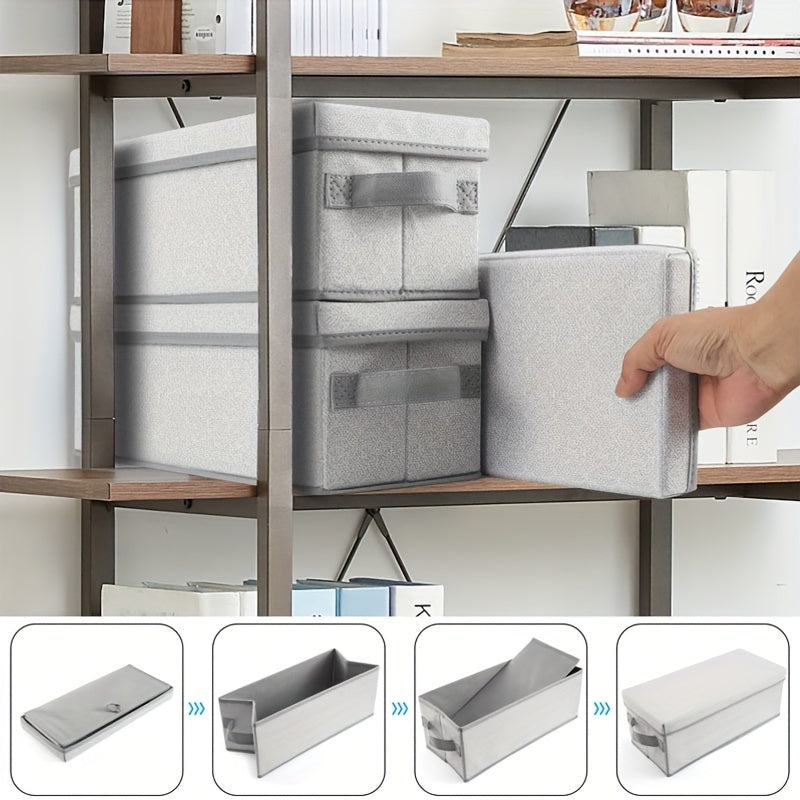 3 ta mato CD saqlash qutisi to'plami, qopqog'lar, tutqichlar, chuqur javon tashkilotchisi bilan