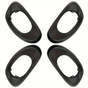 Front Rear Door Handle Bezel Trim Polished Black for Chevy Trailblazer
