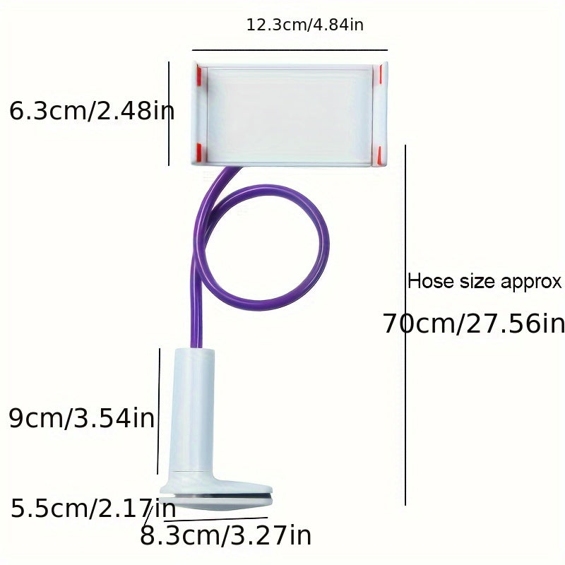 Кронштейн для планшета и телефона с вращением на 360° и спиральной базой