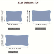 Silky Polyester Satin Pillowcase Envelope Closure Available in Various Sizes Bed Pillow Cover for Bedroom Decor