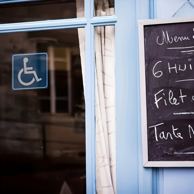 Комплект из 6 наклеек для инвалидных кресел, прочные пластиковые знаки для приклеивания на автомобили и палатки