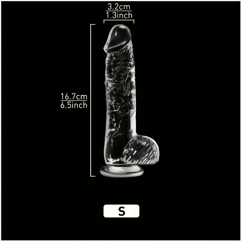 Adult Male Female Flexible Realistic Dildo with Suction Cup for Vaginal and Anal Use