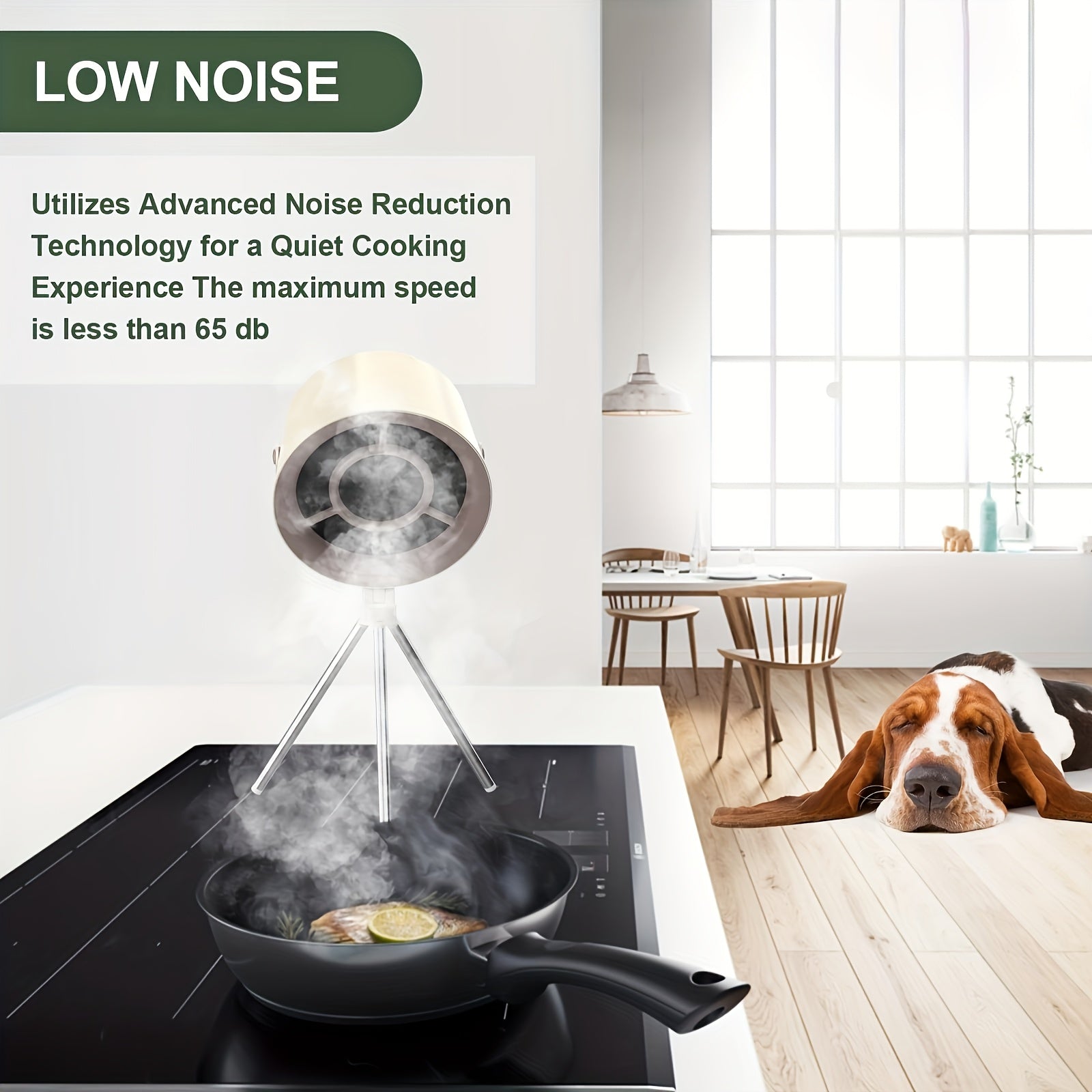 Stol usti range hood, portativ issiq qozonli barbekyu tutqich, USB quvvat bilan ta'minlangan va olib tashlanadigan qopqoq bilan, ideal sovg'a.