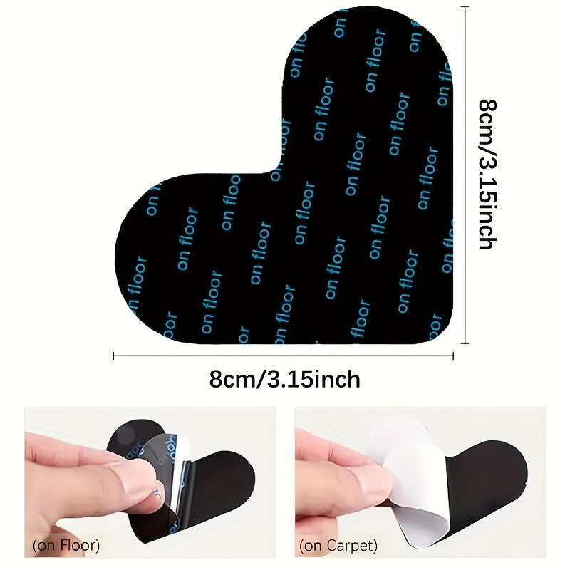 16 dona yopishqoqsiz gilam padlari va gilam stikerlari yog'och va plitka pol uchun