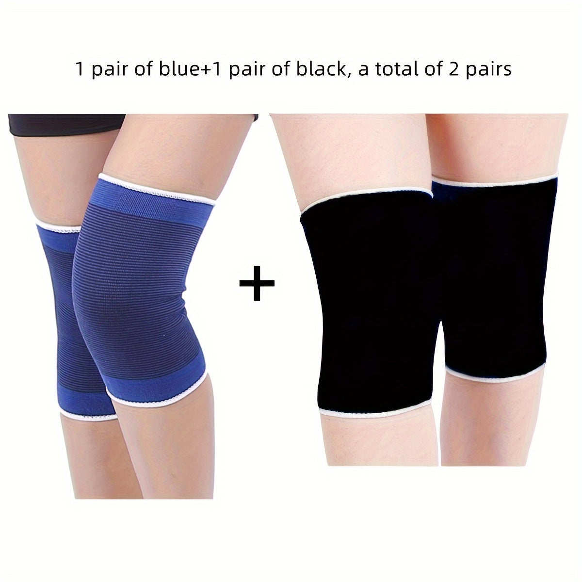 Rodilleras de punto para otoño e invierno, deportes al aire libre, calentadores de piernas unisex