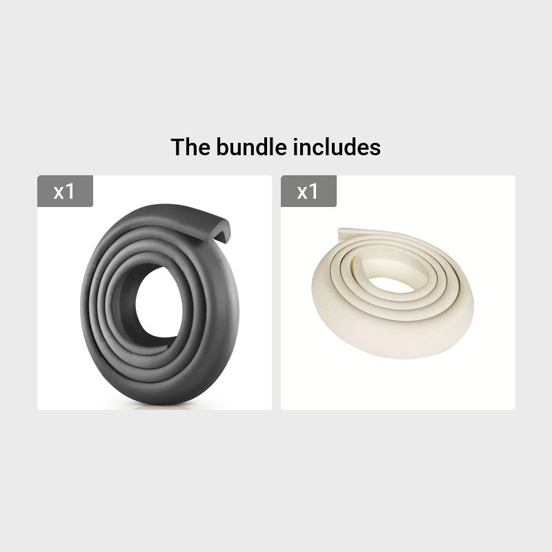 Bolalar xavfsizligi chekkasi himoya qiluvchi bumper chiziq mebel burchaklari uchun 200cm lenta 3.99m