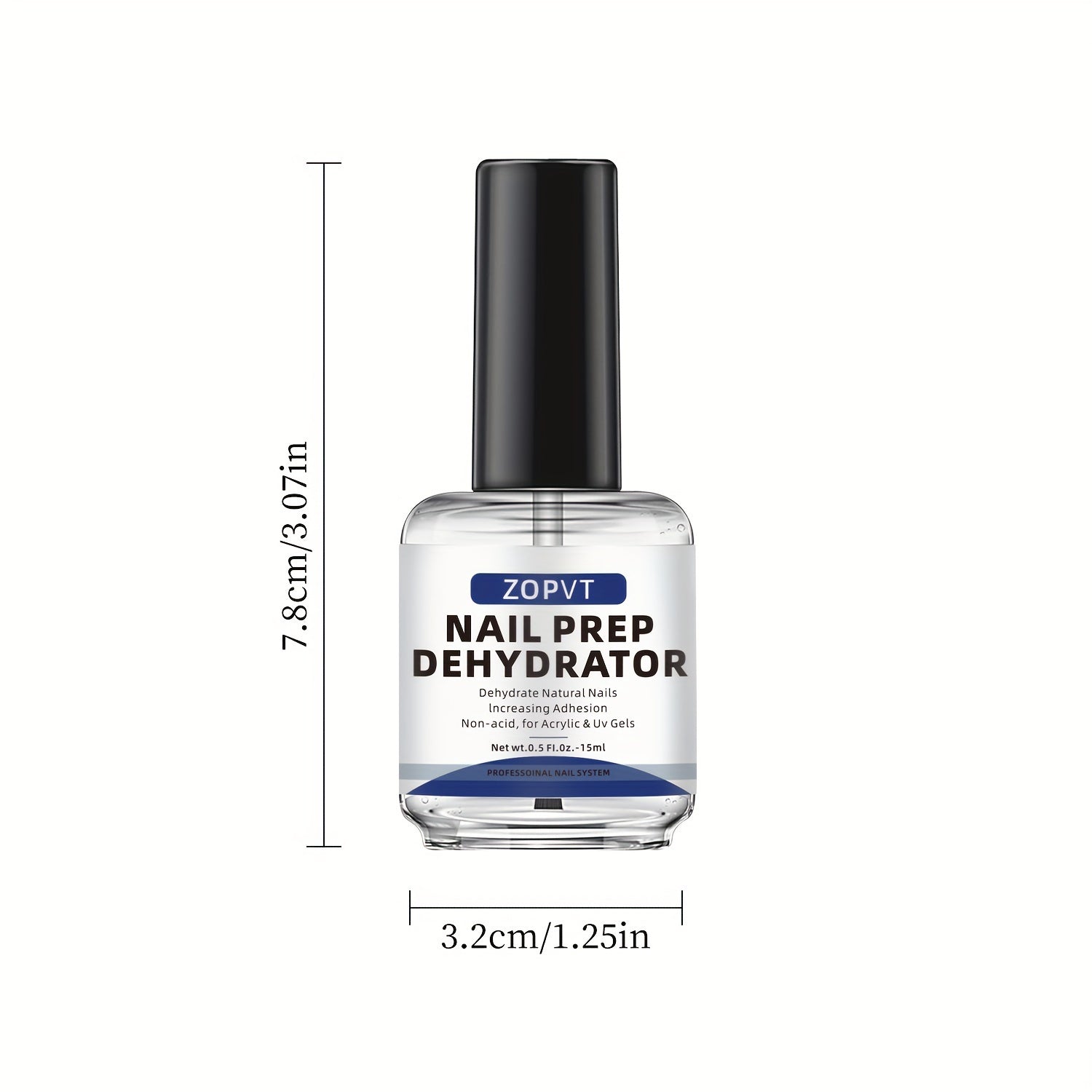 Professional tabiiy tirnoq tayyorlash dehidratatori va akril va gel laklar uchun kislota bo'lmagan asosiy qoplama. Shaxsiy tirnoq salonlari va UV gel ilovalari uchun ideal.