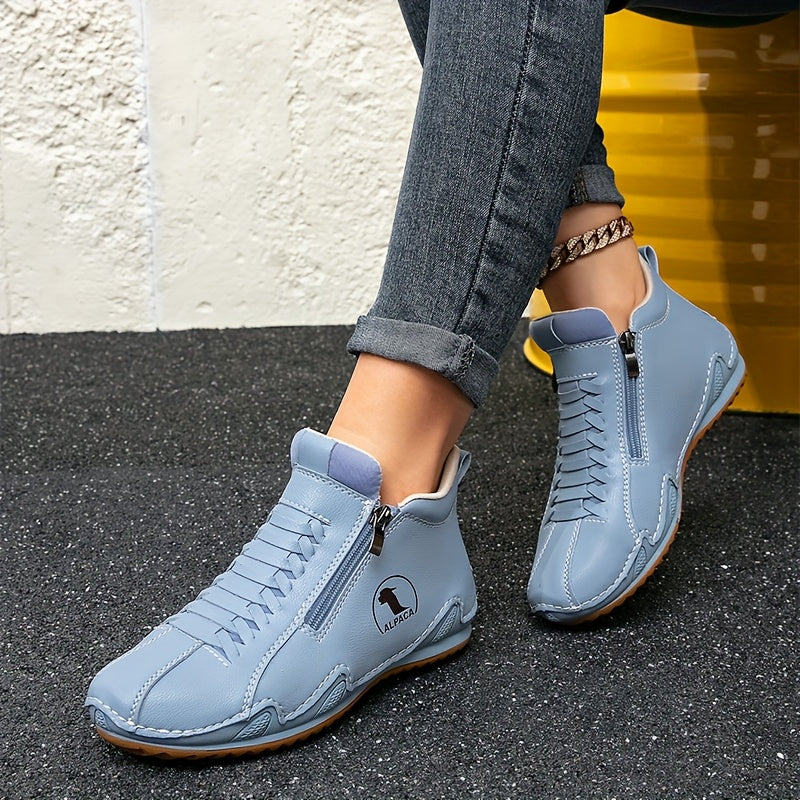 Zapatillas slip-on para mujer, calzado casual para exteriores, suela de goma antideslizante
