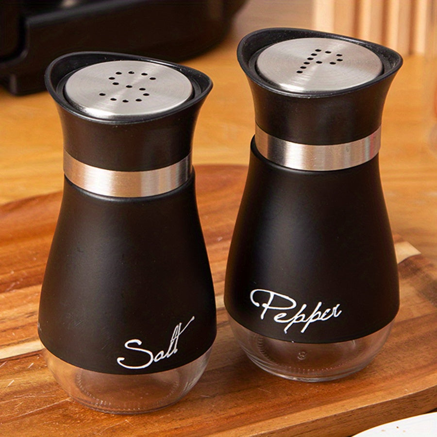 Set of Two 3.4oz Salt and Pepper Shakers for Kitchen Use