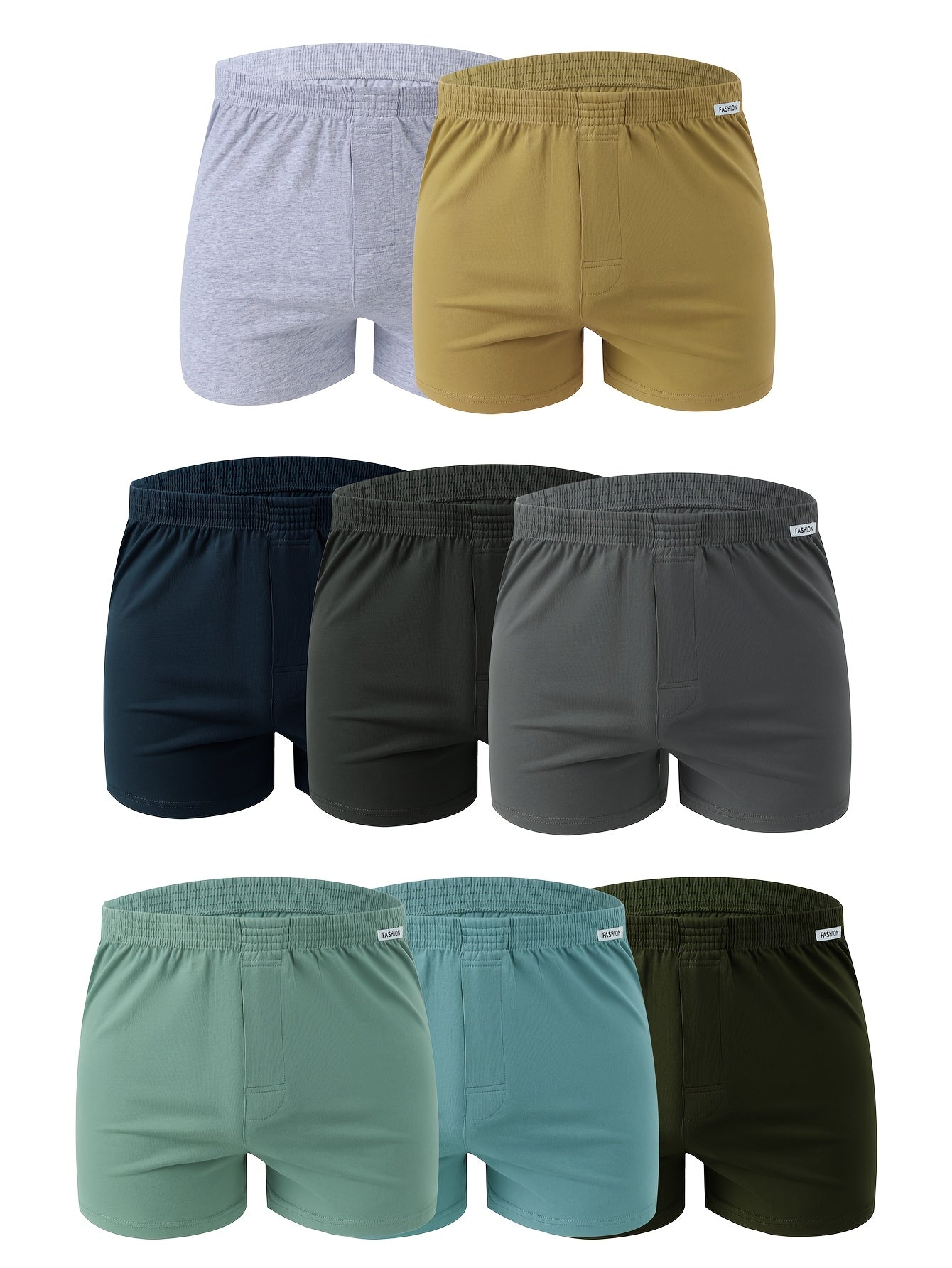 Men's Cotton Loose Boxer Shorts Pack of 3 Large Size Sleepwear 2024