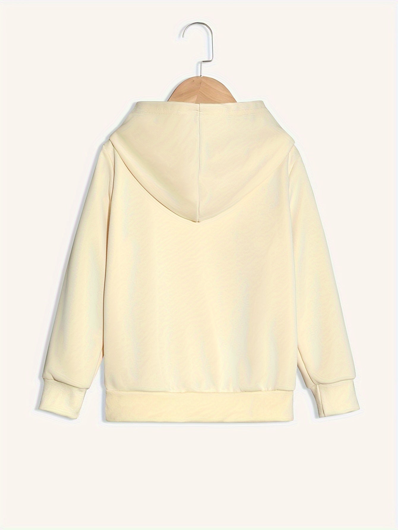 Girls Hoodie Cozy Fall Winter Applique Polyester Knit Fabric Casual Regular Fit