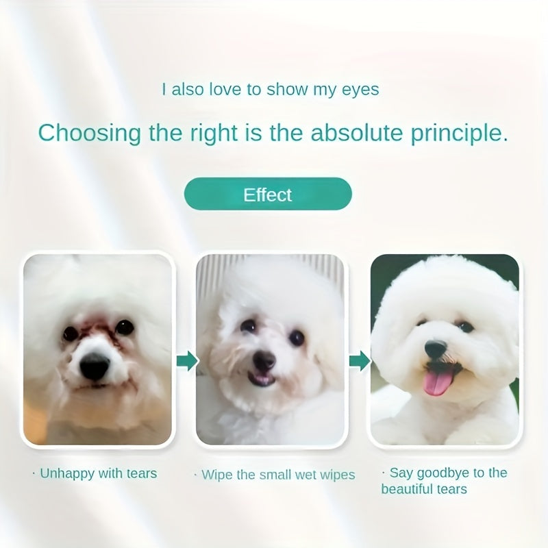 Dog Eye Care Wipes 200 Pack Non-Electric Gentle Pet Grooming Pads