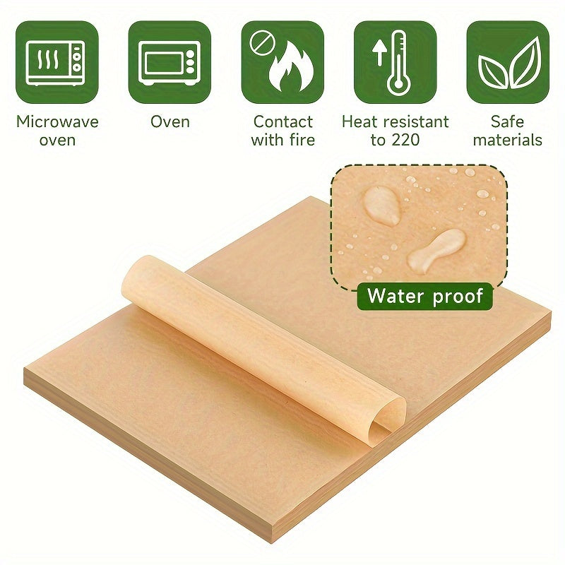50/100 шт. барбекю-коврик из бумаги 15,24x20,32 см, антипригарные силиконовые масляные листы для выпечки