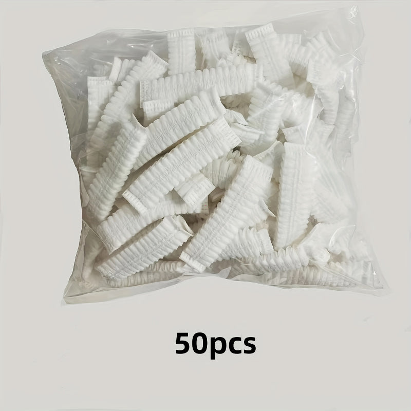 50 dona bir foydalanishlik changyutgich chang qopqogʻi, samarali chang yigʻish uchun shaffof PP tarmoq filtri bilan