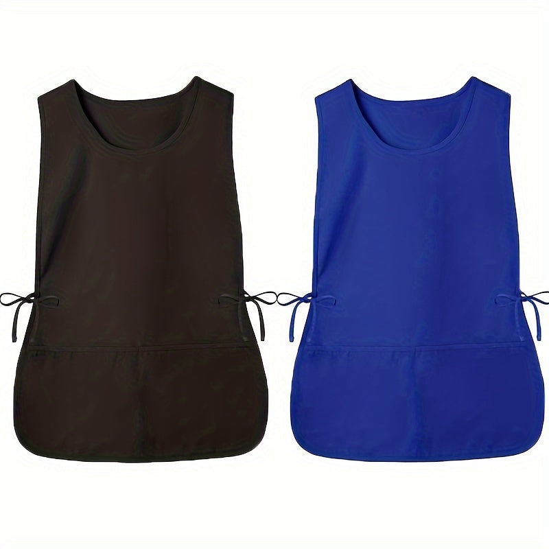 Polyester Cobbler Apron with Pockets Durable Professional Kitchen Workwear