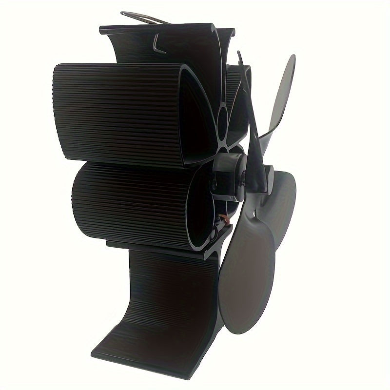 2023 Thermal Power Fireplace Fan 4-Blade Self-Starting High-Temperature Resistant
