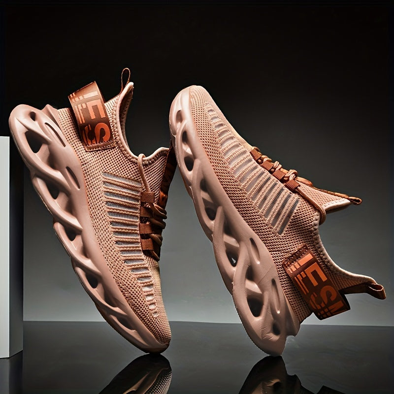 Women's Mesh Lace-Up Running Shoes Lightweight Shock Absorbent Sneakers