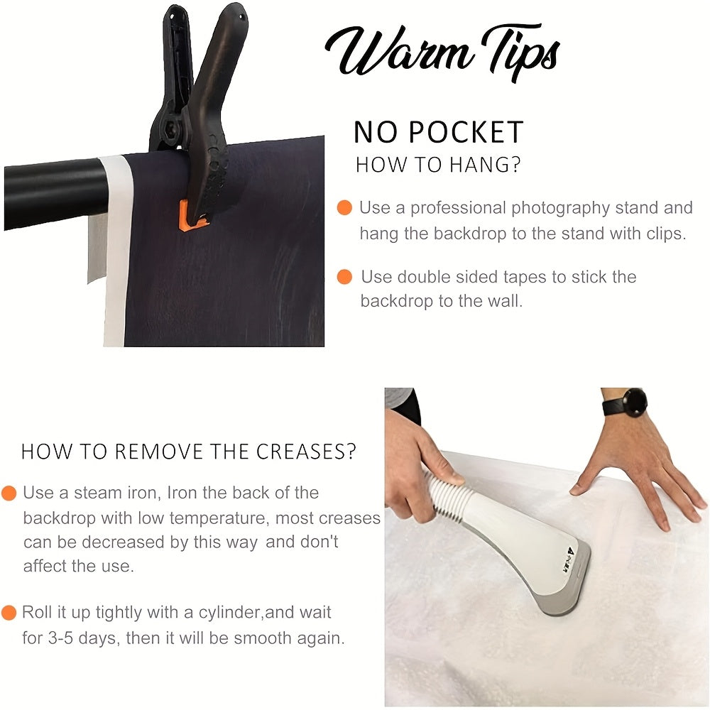 3D Realistic Fireplace Background Cloth for Photos and Seasonal Decor