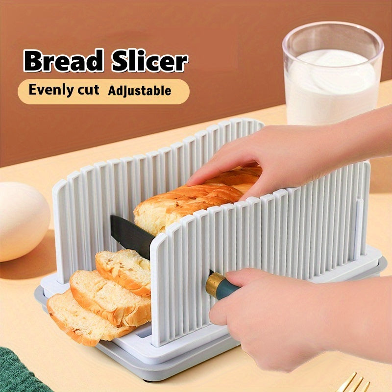 Qayriladigan tort kesgich - Moslashuvchan qo'lda non kesgich, oshxona pishirish uchun ideal, elektr quvvati talab qilinmaydi, har safar mukammal bo'laklarni ta'minlaydi.