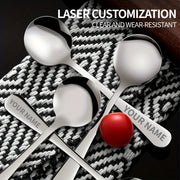 Именная ложка из нержавеющей стали с индивидуальным именем для подарков и праздников