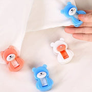 Blue Non-Slip Blanket Clips for Bedding, Quilt Holders, Easy Installation