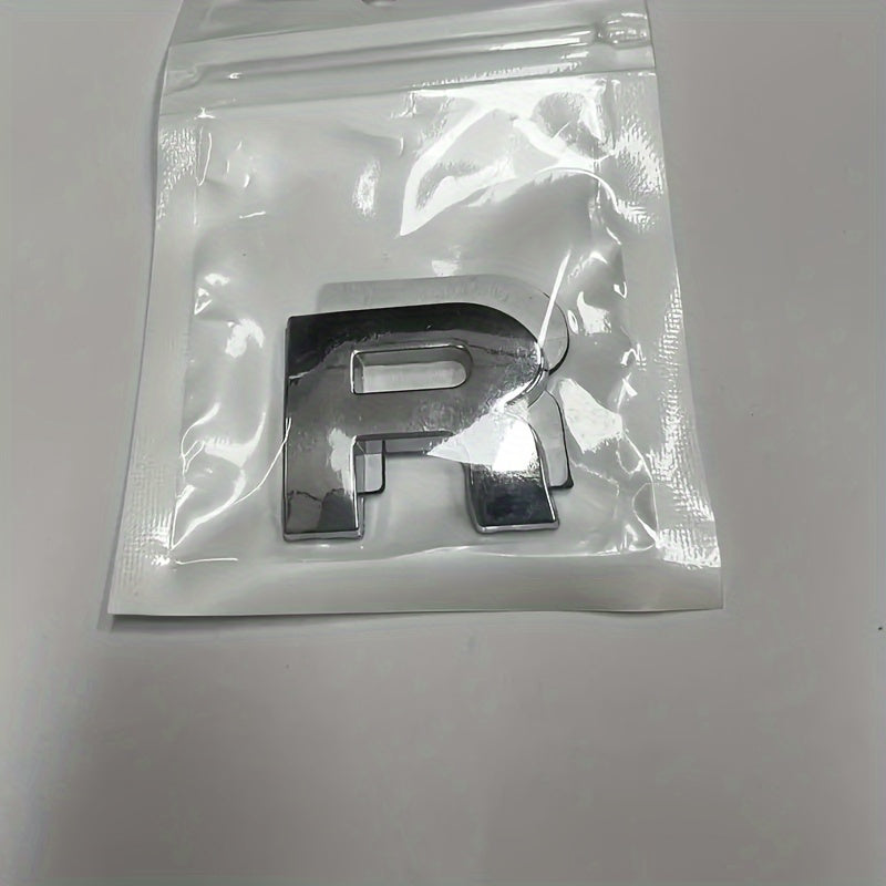 3D металлическая алфавитно-цифровая автомобильная наклейка с отражающим серебристым покрытием, долговечный акцент на кузов