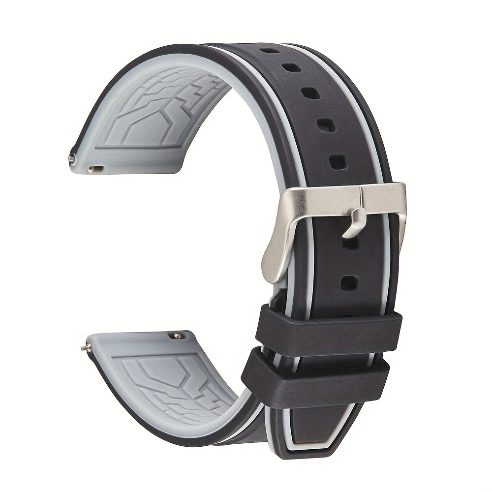 Quick Release Soft Silicone Watch Band 20mm 22mm 24mm Replacement Strap