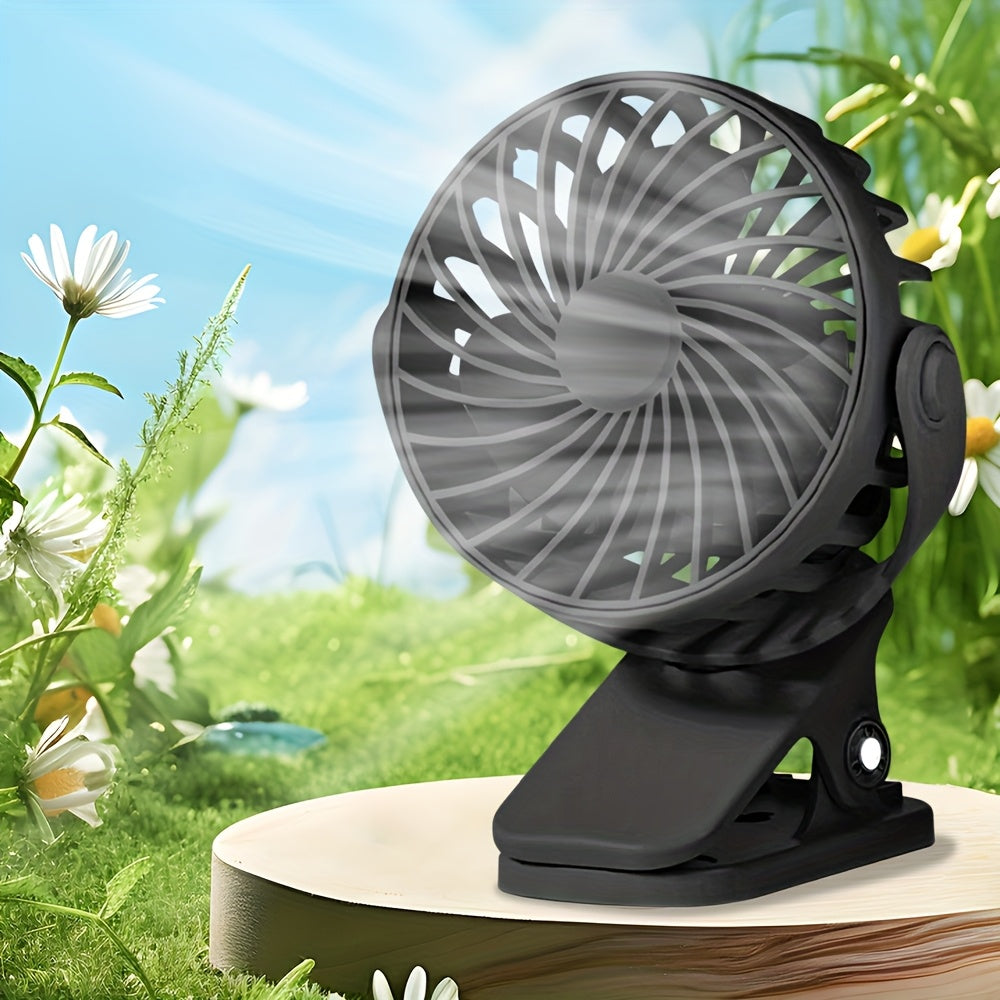 USB Desktop Fan Silent Powerful Airflow Stylish Design for Bedroom Office