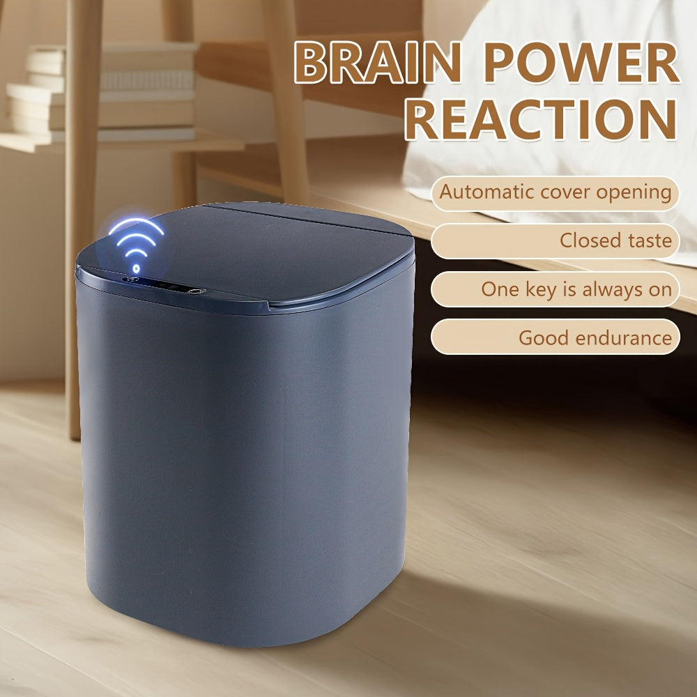 Smart Sensor Trash Can with Silent Closure Odor Control Gray White Beige Battery Powered