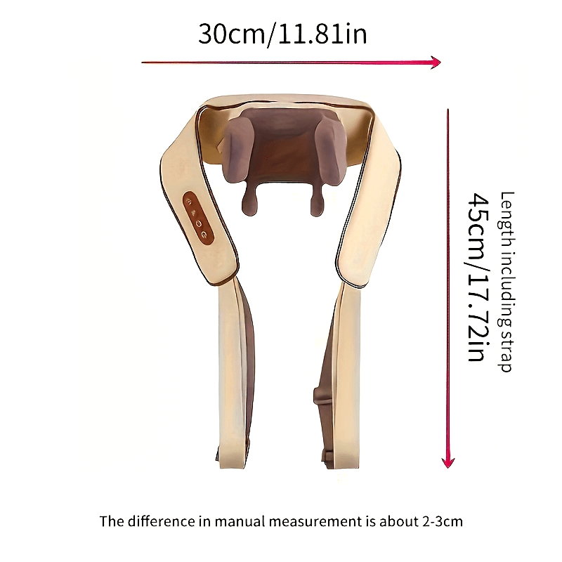 Shoulder and Neck Massager with Heat, 8D Human Hand Mimic, Rechargeable