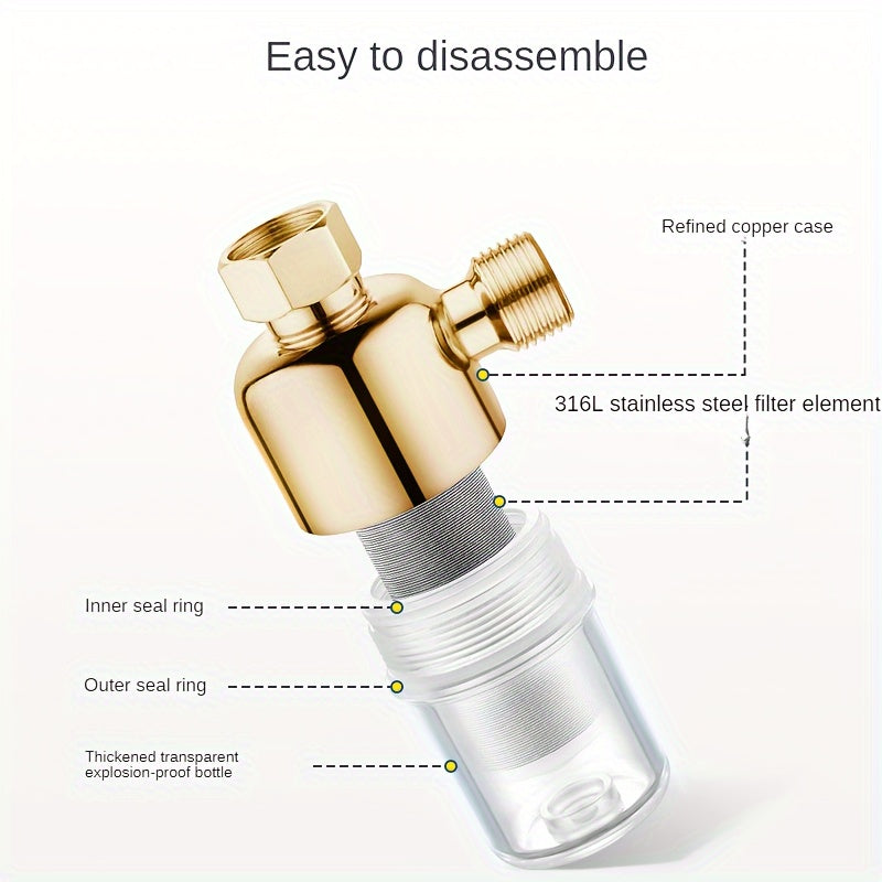 Old filtr bilan qulay zanglamaydigan po'latdan yasalgan elektr suv isitgichi - oson devorga o'rnatiladi, kartuşni almashtirishga ehtiyoj yo'q, kran va dushni tozalash vositasi bilan birga, yashash va tijorat maqsadlari uchun mukammal.