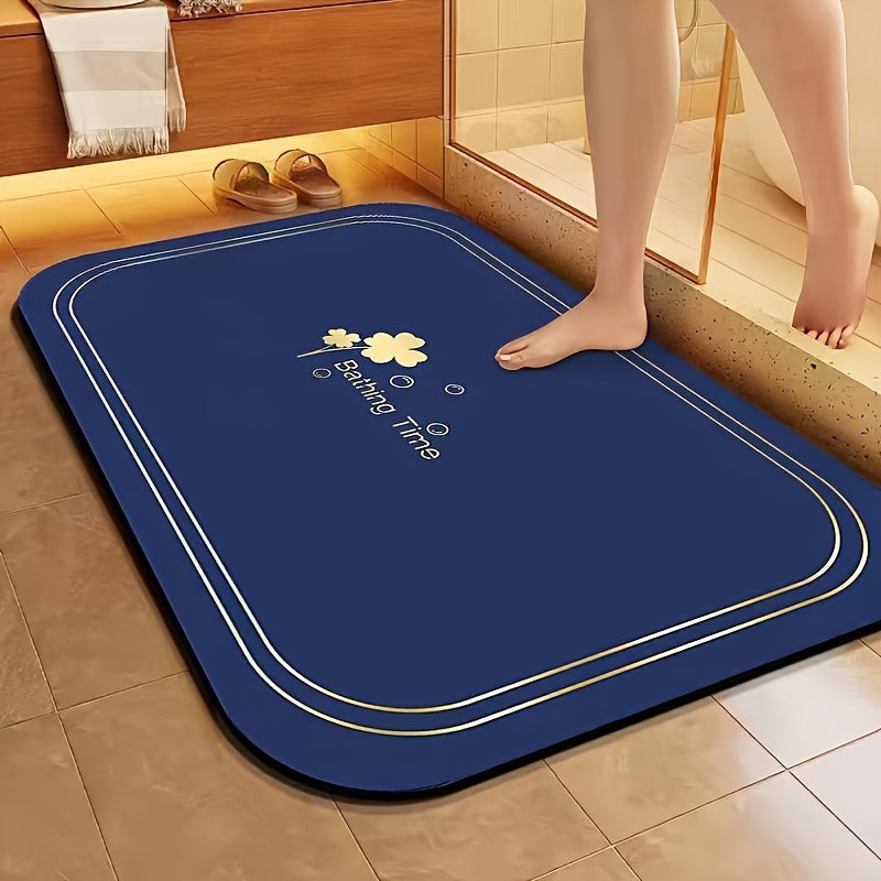 Diatom Bath Mat Absorbent Quick-Drying Non-Slip Bathroom Carpet