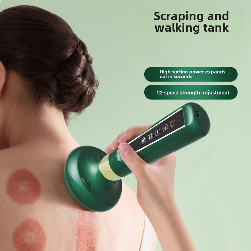 Adjustable 12-Level Digital Body Massage Device with USB Charging and Lithium Battery