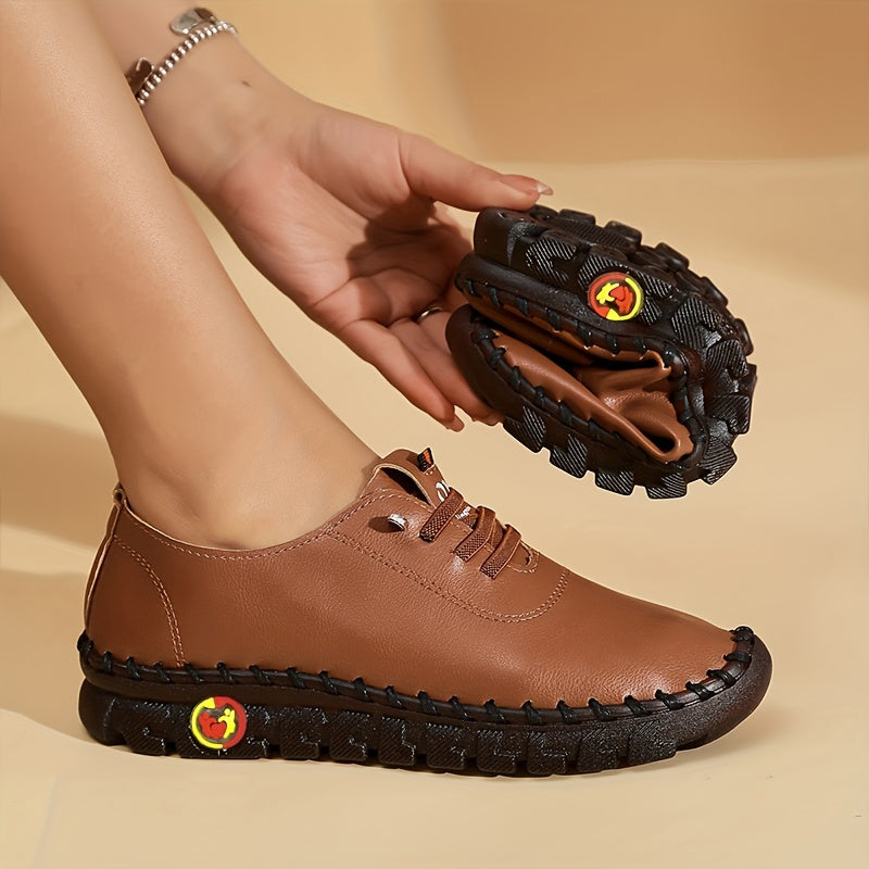 Zapatillas planas de color sólido para mujer, zapatos casuales sin cordones para caminar