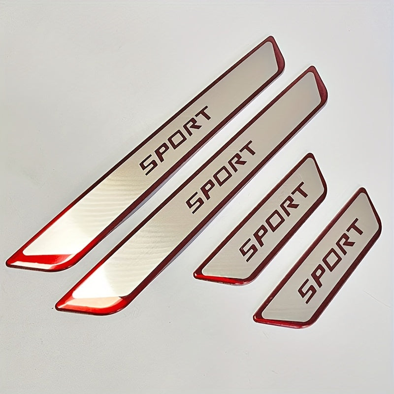 4 Pcs Stainless Steel Anti Scratch Wear-Resistant Door Threshold Protection Strips