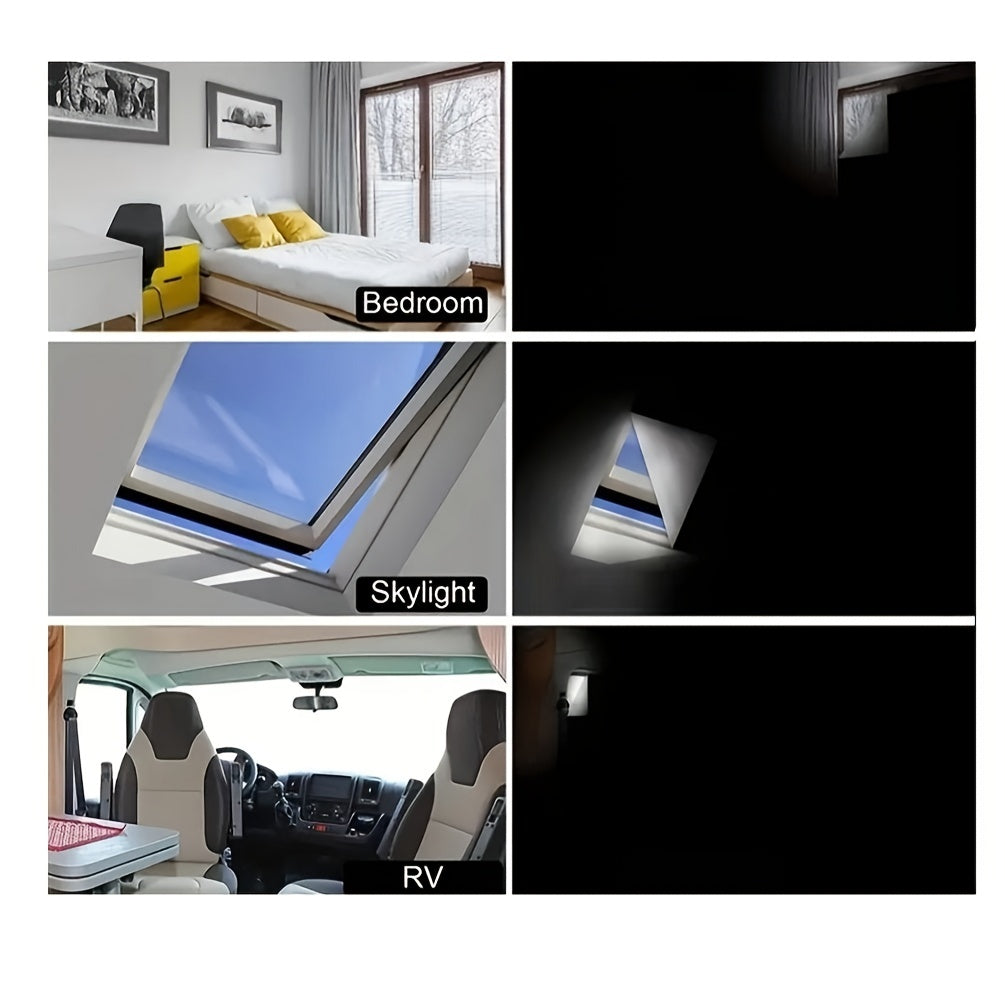 Blackout Window Curtain for RV and Travel Portable No Drill Sleep Cover