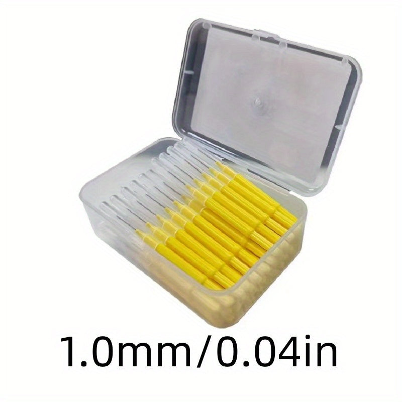 60 dona tish bo'shlig'ini tozalash cho'tkalari kattalar uchun plastik og'iz parvarishi