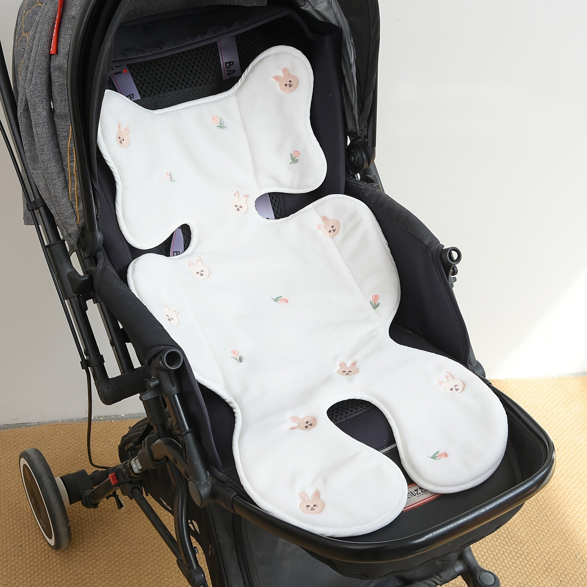 Autumn Winter Stroller Accessory Soft Velvet Cushion Machine Washable Cozy Pad