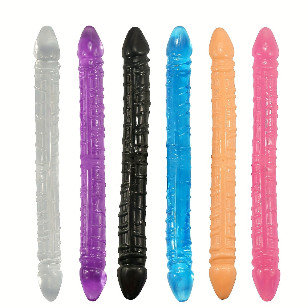 Unisex Silicone Double-Headed Dragon Masturbator 33.5cm with Multiple Colors