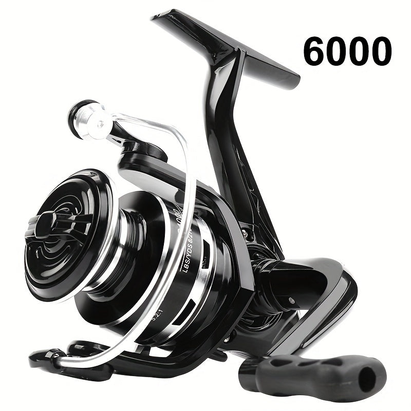 Spinning Fishing Reel 1000-7000 Series Aluminum Alloy Saltwater Freshwater 5.2:1 Gear Ratio
