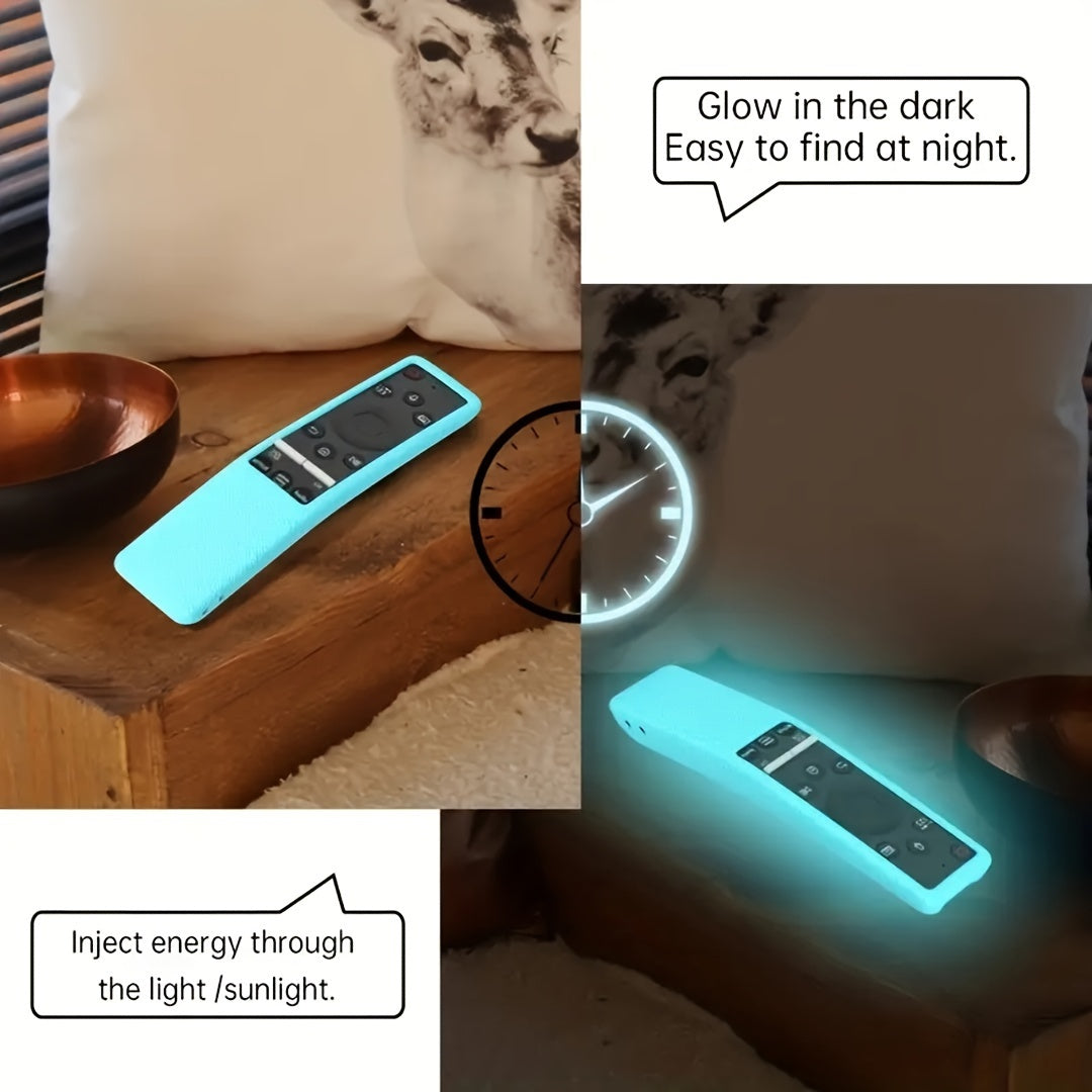 Glow-in-the-Dark Silicone Remote Control Case for Smart TV Shockproof Anti-Slip