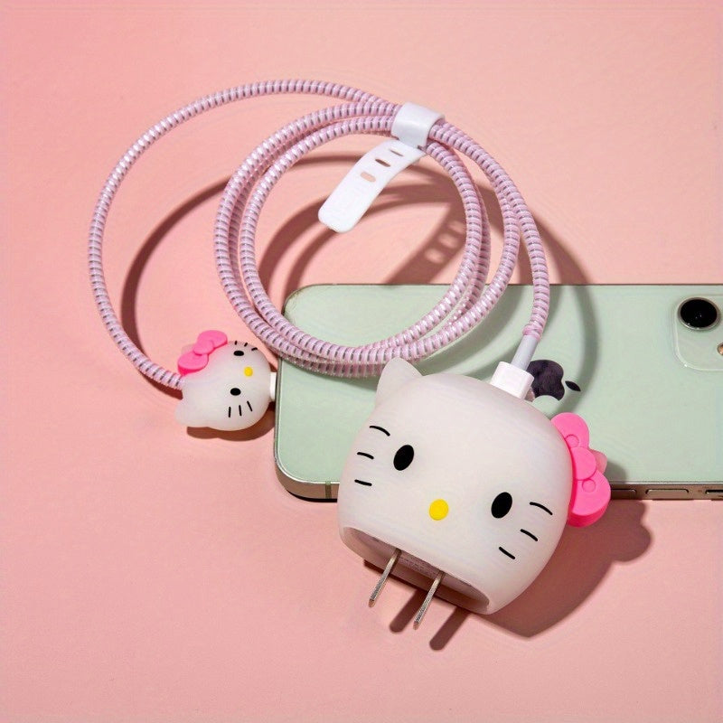 Adaptador de corriente USB-C de 20W con diseño de Sanrio adorable y cubierta 3D para hombres y mujeres