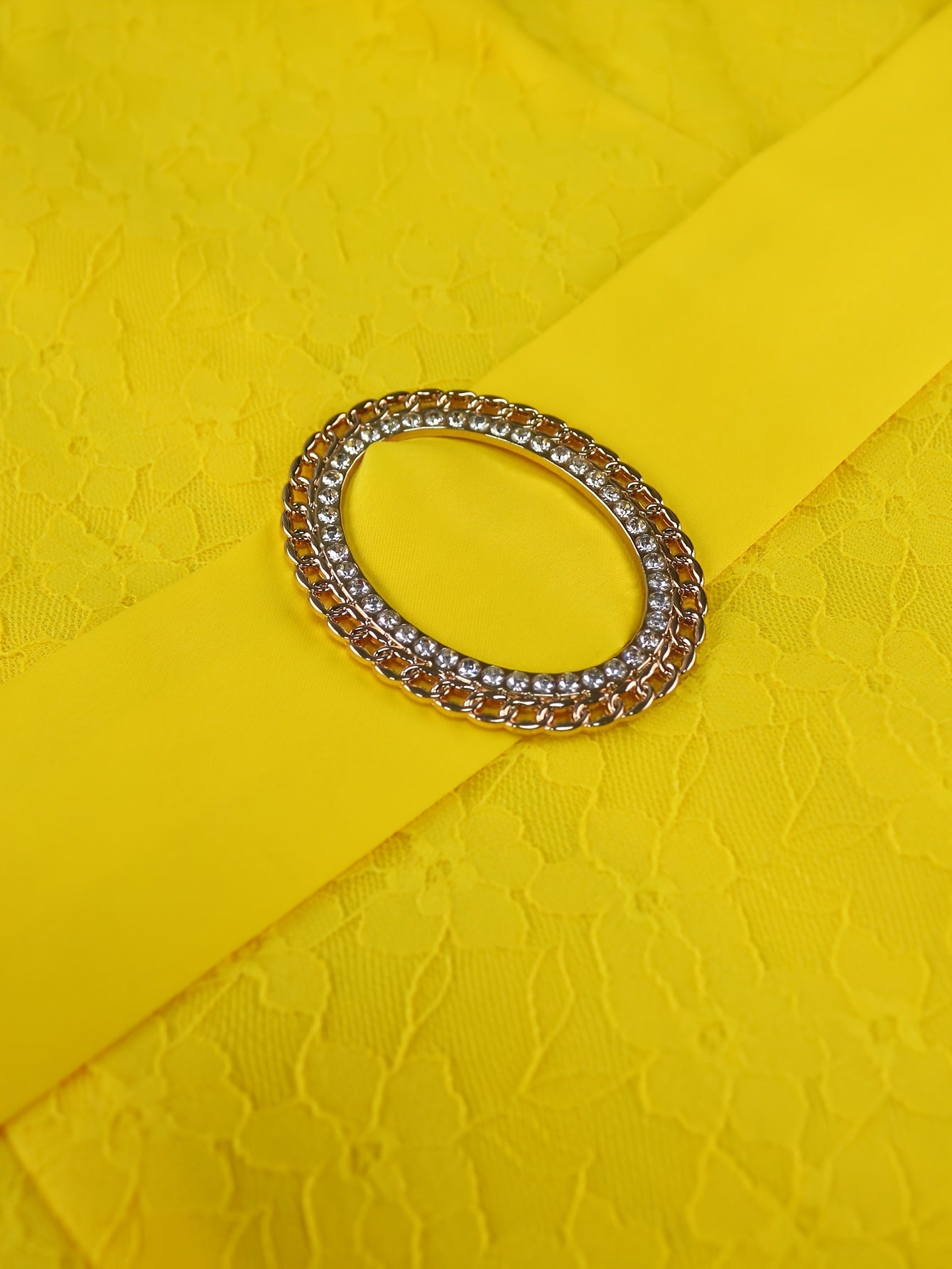 Women's Yellow Lace Off-Shoulder Dress with Petal Sleeves for Parties