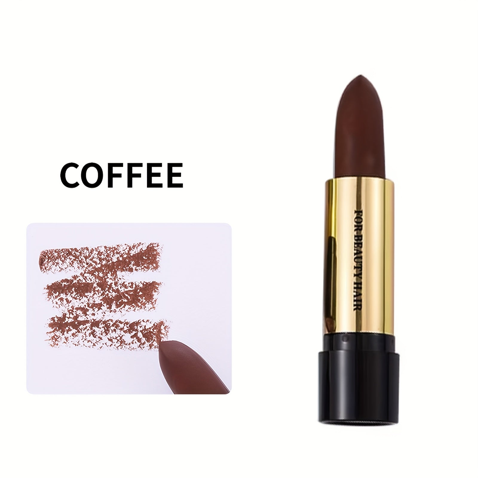 Lápiz rellenador de barba para hombres, acabado natural, bolígrafo rellenador de barba, barra de tinte para cabello